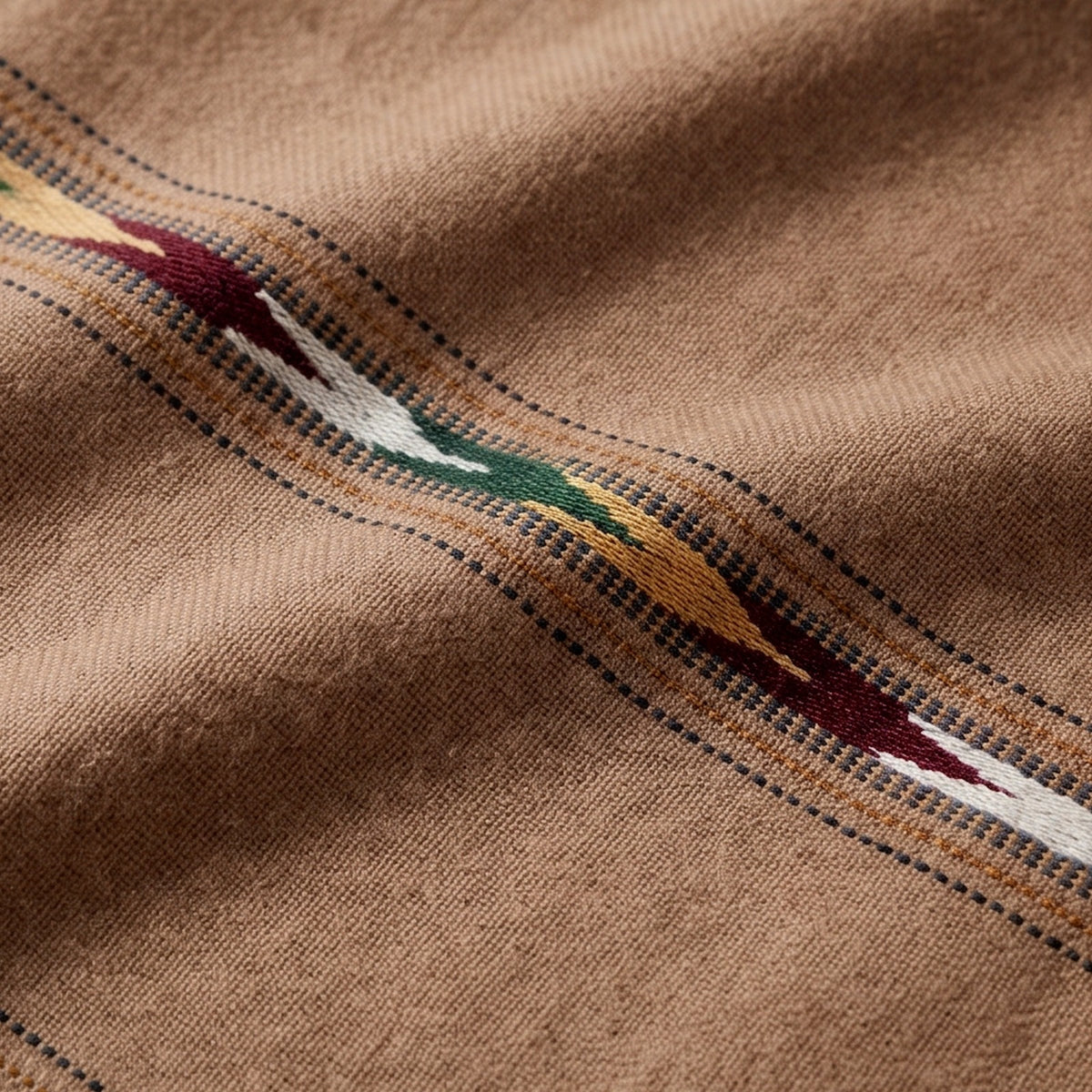 Men's Premium Woolen Shawl - Brown - Lubi Noir