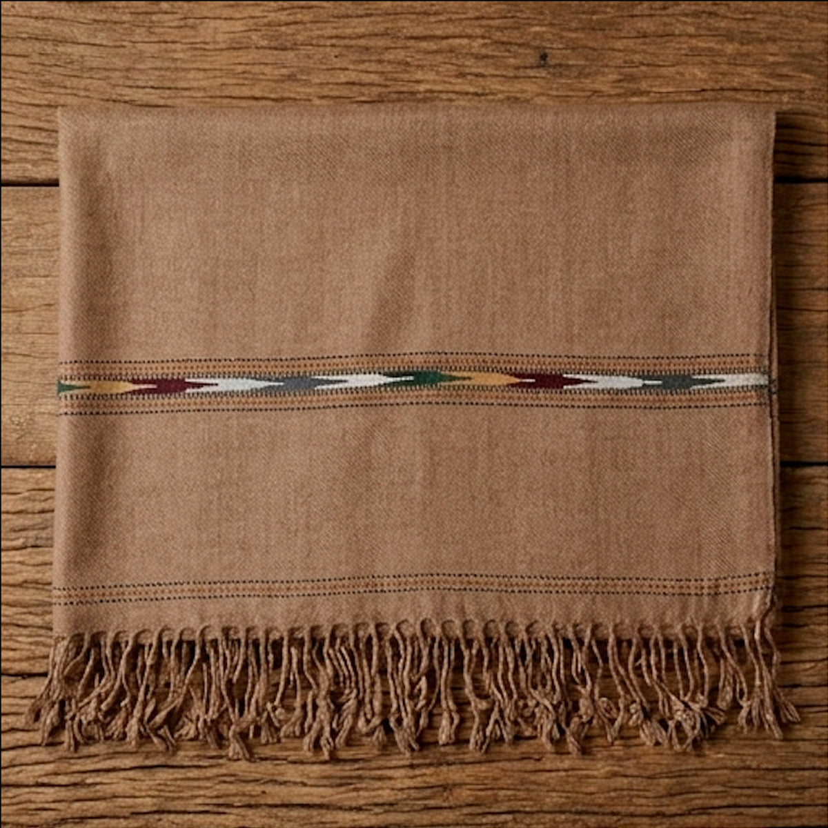 Men's Premium Woolen Shawl - Brown - Lubi Noir