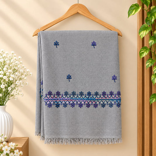 Sindh Noor – Pure Wool Hand-Embroidered Sindhi Shawl