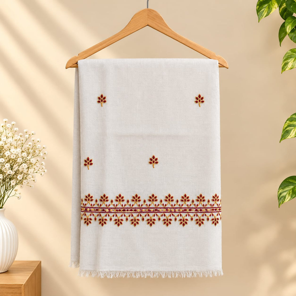 Sindh Noor – Pure Wool Hand-Embroidered Sindhi Shawl