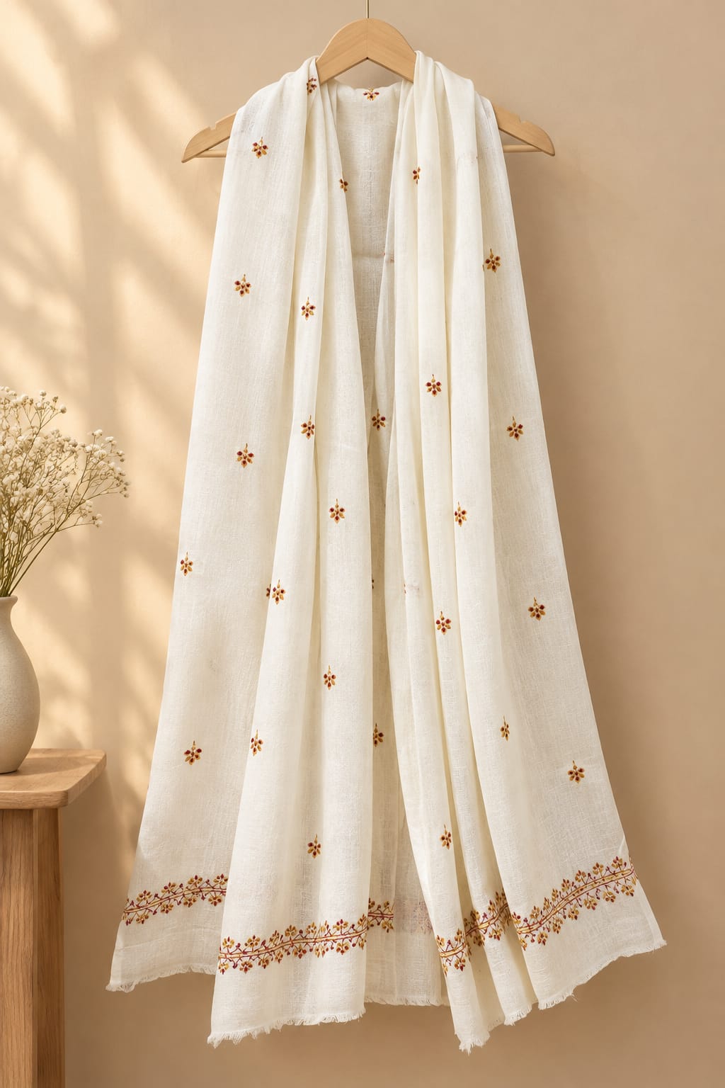 Sindh Noor – Pure Wool Hand-Embroidered Sindhi Shawl