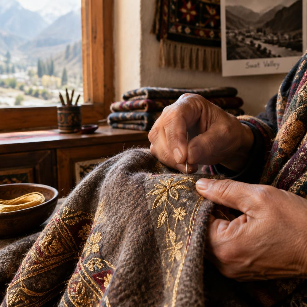 Stitched by handin the Swat valley