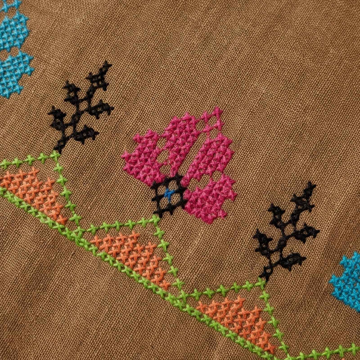 Handmade Pure wool embroidered Shwal