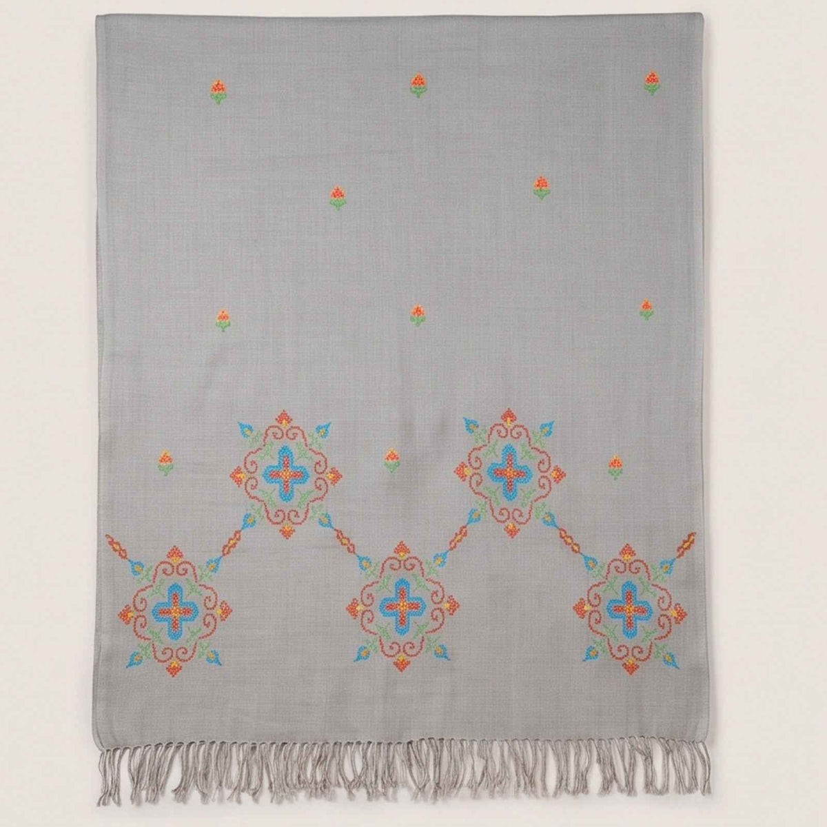 Handmade Pure wool embroidered Shawl